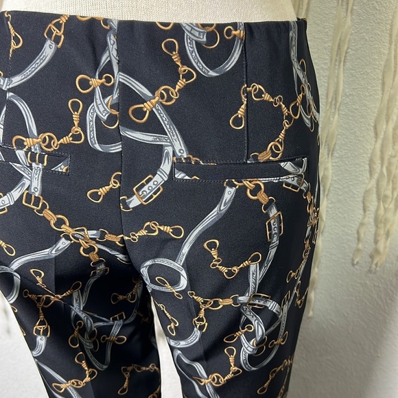 Cambio NWOT Chain Print Black Trouser Size US4 - Picture 5 of 11